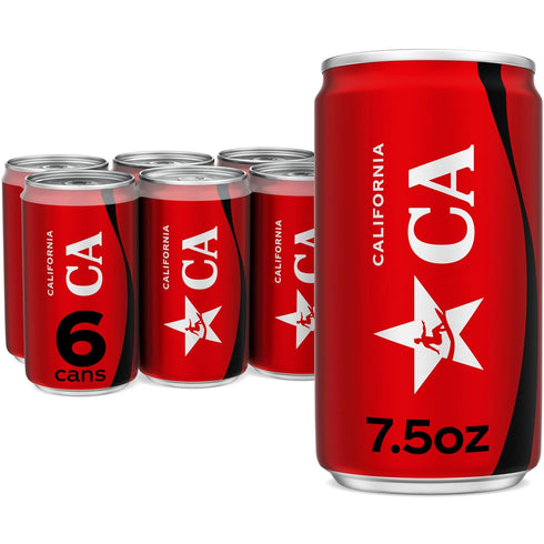 Coke Zero Sugar Mini-Can 7.5 fl oz, 6 Pack (Package May Vary)