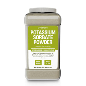 Coolinario Potassium Sorbate - 1 Gal (3.3 lbs) Food Grade Preservative for