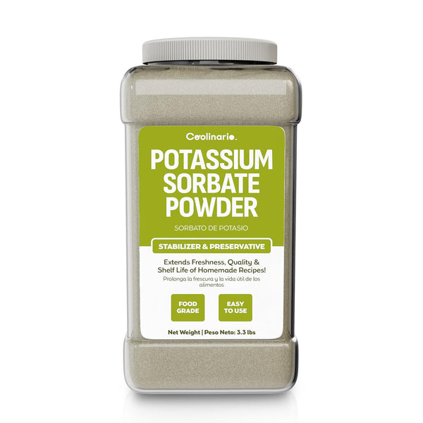 Coolinario Potassium Sorbate - 1 Gal (3.3 lbs) Food Grade Preservative for