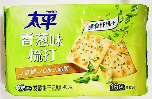 Generic Sugar,14.1 oz,2 Pack Soda Biscuit,Scallion Flavor,Low
