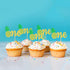Ercadio 24 Pack Pineapple Cupcake Toppers - Glitter Pineapple 1st Birthday Cupcake Picks for Hawaii Luau Tropical Party