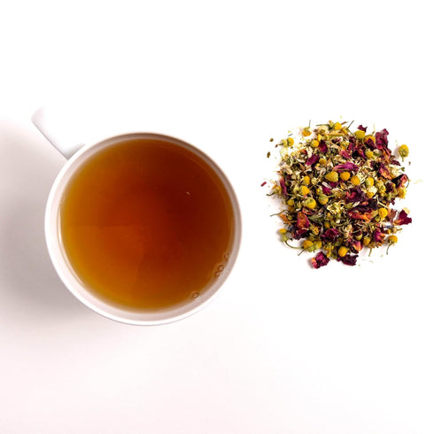 (100g) Pure And Easy Tea, Nighttime Nirvana, Caffeine-Free Herbal Sleep & Relaxation Tea, Loose Leaf Blend