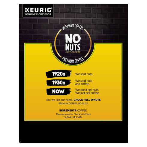 1 Pack 48 Chock Full o' Nuts Heavenly Original Keurig K-Cup Pods for Keurig Brewers Premium Arabica, Medium Roast
