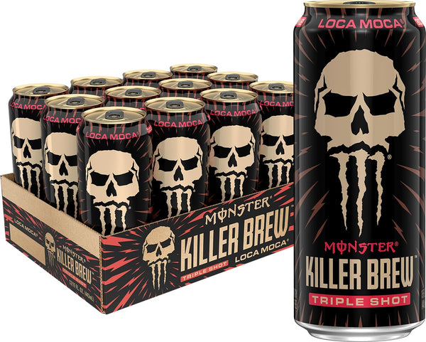Monster Energy Killer Brew Loca Moca, 15 Fl Oz | Pack of