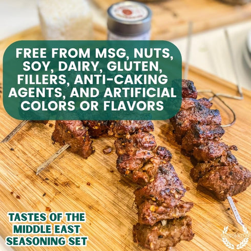 Set Pack GLP-1 Middle Eastern Seasonings Gourmet Gift | Tastes of The Middle East | Artisanal Spice Blends Six | Non