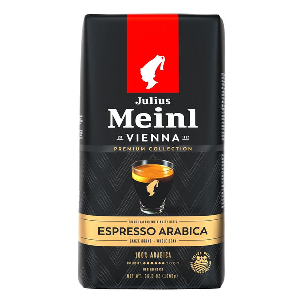 Julius Meinl : "Espresso Arabica," Medium Roasted Coffee Beans, Premium Collection, 1kg / 35oz,