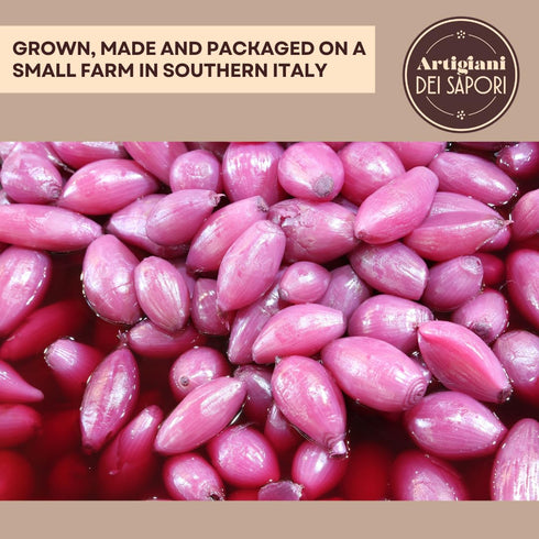 6.3 oz, ARTIGIANI DEI SAPORI - Red Tropea Calabrian Onions, Italian Sweet and Sour Red Onion, Product of Italy