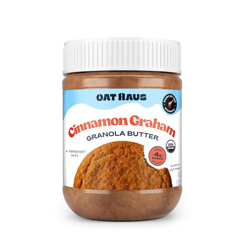 Oat Haus Cinnamon Graham Original Granola Butter | Peanut-free, Almond (Tree-Nut) Free,