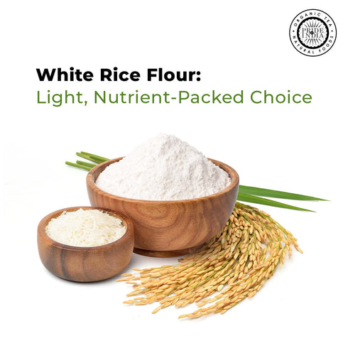 1 lbs (454 Pride of India- White Rice Flour gm) Mild Slightly Sweet Neutral Taste Freshly Milled in Small Batches |