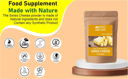 Blessfull Healing 100% 100 3.52 oz Organic Swiss Cheese Powder Pure Natural Gram /