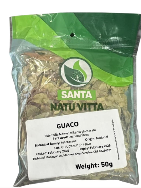 SANTA NATU VITTA Guaco Tea (Mikania Glomerata) 1.76 Loose Leaves Herbal Tea