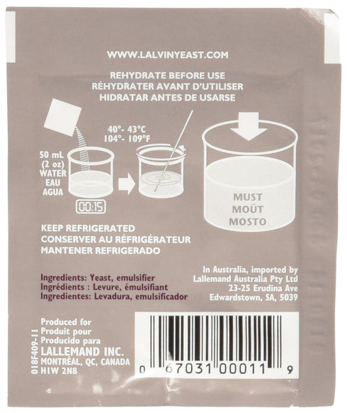 Lalvin Wine Yeast EC-1118, 10pk