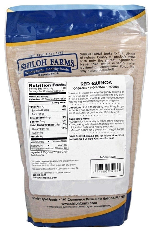 Shiloh Farms 16 oz Organic Red Quinoa Grain