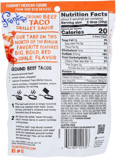 delicret the delicate secrets of the world 8 (6 Frontera Original Taco Skillet Sauce ounce each Items Per Order)