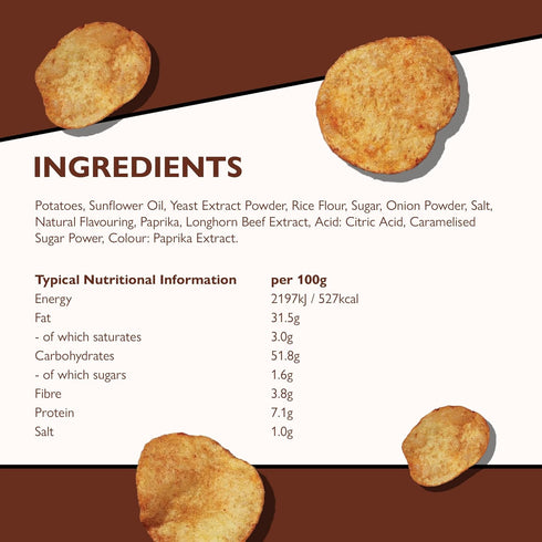 Pipers 40g 24 Longhorn Beef Crisps x Bags