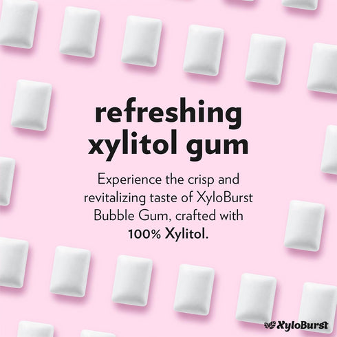 XyloBurst Gum | Xylitol Chewing Gum | Sugar Free, Gluten Free, Keto Friendly | 100-Count Jar