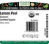 1lb Frontier Co-op Organic Lemon Peel Granules, Bulk Bag, Natural Dried Peel | Made with Pure Lemon Zest | Kosher