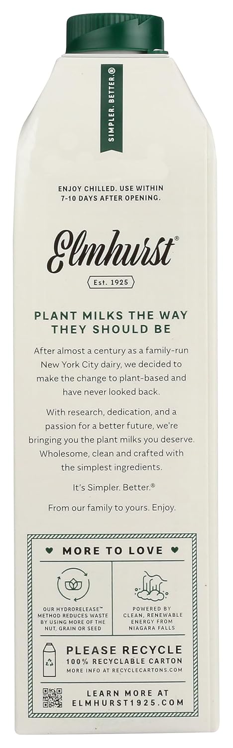 3, 32 Oz Elmhurst, Milk Walnut Unsweetened Omega Fl
