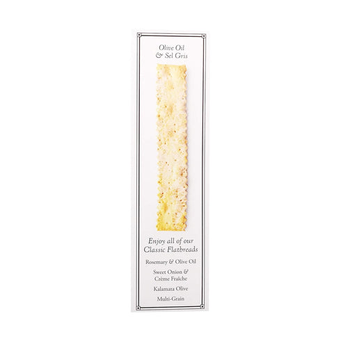 6 Rustic Bakery, Flatbread Sel Gris Organic, Ounce