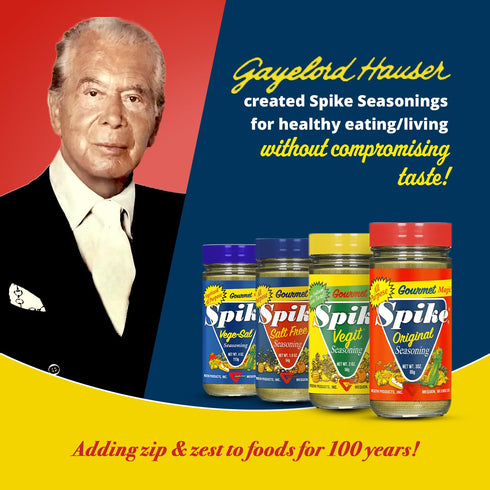 2-Pack 2.25 Oz Spike Garlic Seasoning, Salt-Free Pure Garlic Granules, No Added Flow Agents, Ea