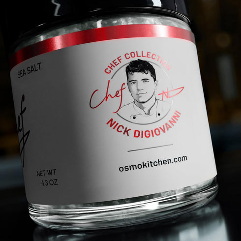 Hand-Packed (4.3oz Pack 1) Osmo Flakey White Sea Salt By Chef Nick DiGiovanni, Premium Sea Salt, Perfect for Cooking