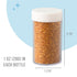 4-Pack 4.52 oz Sweets Indeed Metallic Sugar Crystals | Black, Gold, Silver & White Sparkling Sugars in Individual Jars