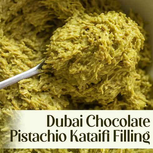 2.2 lb (1kg) Ceres Gourmet Dubai Chocolate Bar Mixture Pistachio Filling for Dubai Chocolate & Kataifi Desserts |