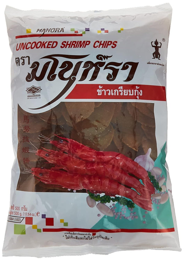 Manora HOpGdd ooked Shrimp Chips 500 Gm.