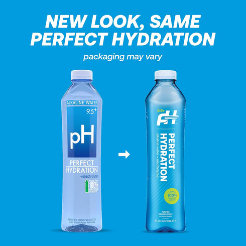 9.5+ 1-Liter 12, 2 Perfect Hydration pH Alkaline Drinking Water, Made in the USA, Bottle, Case of Cases