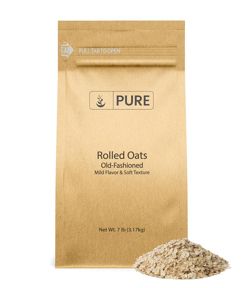 Pure Original Ingredients Rolled Oats (7 lb) Old Fashioned, Mild Flavor, Soft