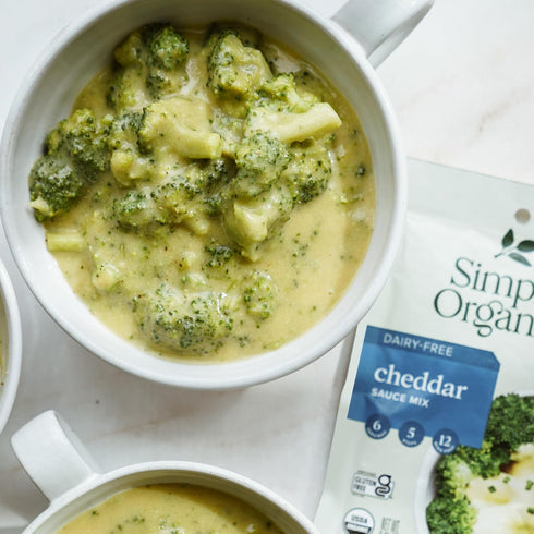 0.85 (Pack 12) Simply Organic Dairy-Free Cheddar Sauce Mix, Organic, Ounce