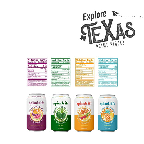 20- Pack 12 oz Spindrift of Tropical Collection Sparkling Water & Real Squeezed Fruit fl Can