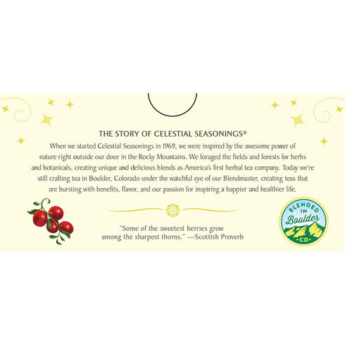 18 Count (Pack 6) Celestial Seasonings Herbal Tea, Cranberry Vanilla Wonderland