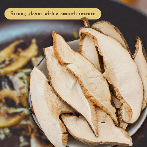 24.03Oz 681G (3 Pack 8.01 oz) ONETANG Dried Mushroom Slices New Crop Premium Grade Extra Thick Mushrooms slice No