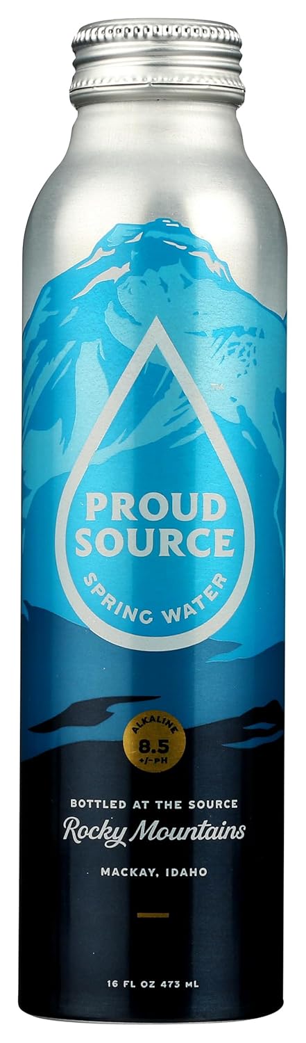 PROUD SOURCE WATER 8.1pH Rocky Mountain Alkaline Spring Water, 16 FZ