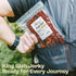 Scotty's Country 16 oz Hand-Trimmed Scottys Smokehouse King Slab - Teriyaki, Beef Jerky, Large Bulk Beef Jerky Bag