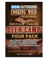 Cooking Wild Seasonings DEER CAMP Variety Four Pack, Seasons up to 20 pounds of Wild