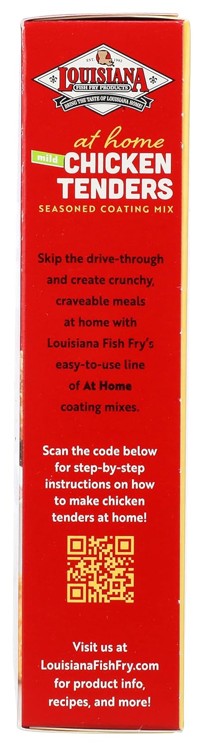 4.5 oz. (Pack 1) Louisiana Fish Fry At Home Mild Chicken Tenders Seasoned Coating Mix of - Make Your Fast Food