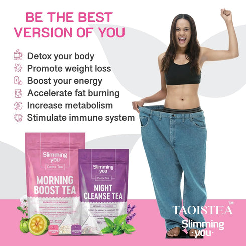 14 1 (14 2 (14 100% Detox Tea - Day Teatox Herbal Tea for Body Detox Cleanse and Weight Loss - Morning Boost Tea Bags)