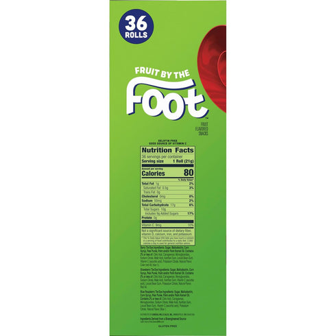 36 27 oz Betty Crocker Fruit By The Foot Strawberry/Berry Tie-Dye/Color By The Foot, ct