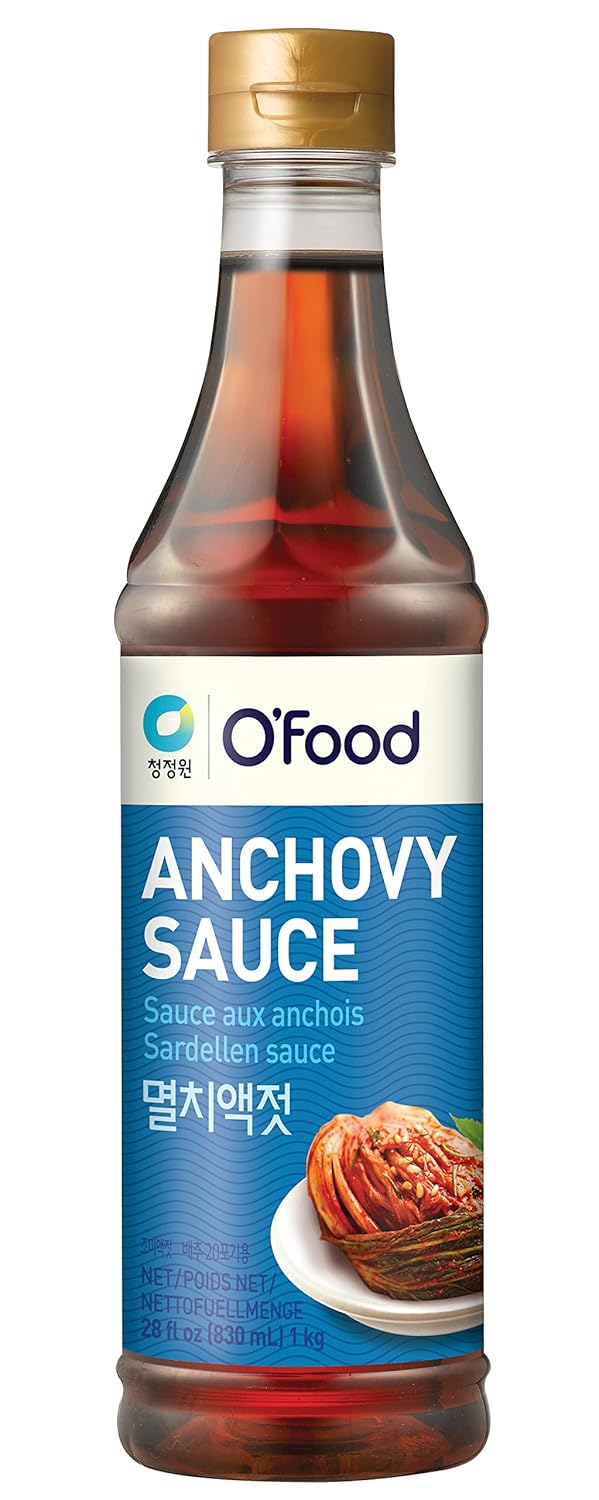 Chung Jung One O'Food Premium Anchovy Fish Sauce, 1kg - Korean Pantry Staple Flavor Enhancer