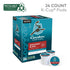 24 Caribou Coffee Single-Serve Coffee K-Cup Pods, Mahogany, Carton