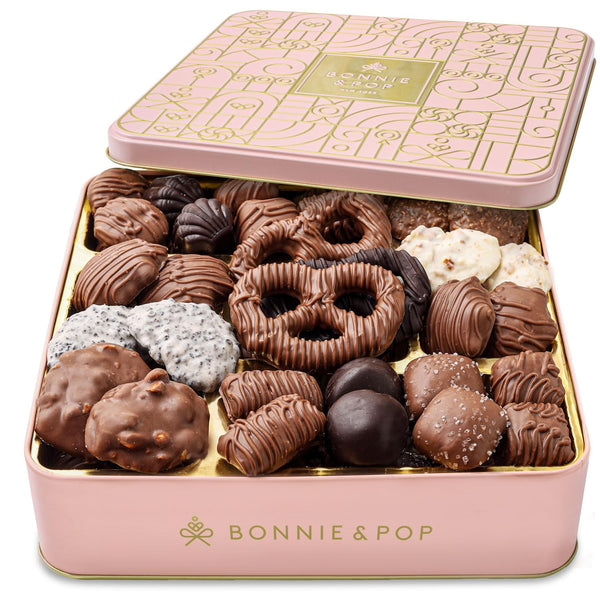 Chocolate Gift Basket for Women, Candy Gift Box Set for Woman, Holidays,