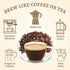 50 6oz. DelighTeas Organic Coffee Alternative | Ayurvedic Herbal Chicory Dandelion Coffee | Coffee Substitute | USDA