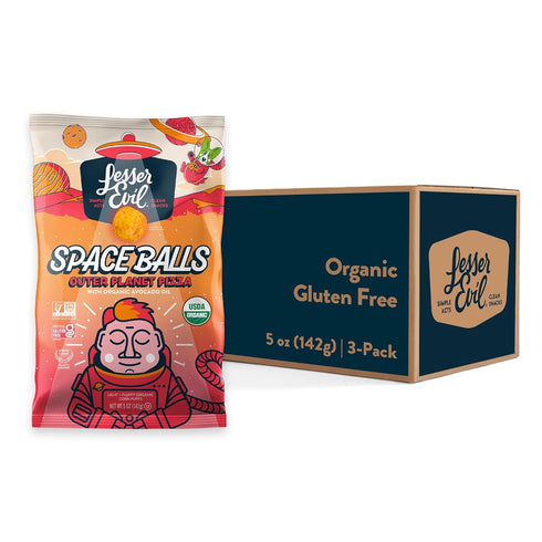 LesserEvil Outer Planet Pizza Space Balls, Premium Quality, Minimally Processed, No Vegetable