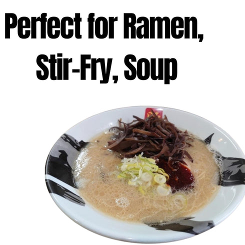 3.53oz(100g) 100g Pack 3.53oz(100g)) Japanese Dried Wood Ear Mushrooms Slice Value Versatile for Ramen, Stir Fry, Hot