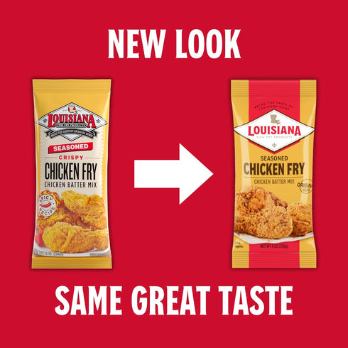 Pack 3 Louisiana Seasoned Chicken Fry Batter of Crispy Southern Coating Mix for Fried Chicken Delicious and Convenient
