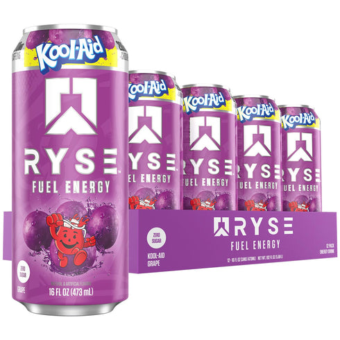 RYSE Fuel Energy Drink - Kool-Aid Grape - Sugar Free, Gluten Free