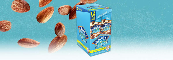 Blue Diamond Almonds, Low Sodium, Lightly Salted Flavored Snack Nuts, Single Serve