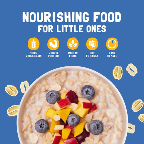 17.64 Oz (500g) Slurrp Farm Jumbo Rolled Oats | High Fiber & Protein Whole Grain Oats | No Added Sugar, No